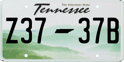 TN license plate Z3737B