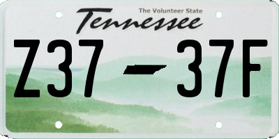 TN license plate Z3737F