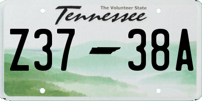 TN license plate Z3738A