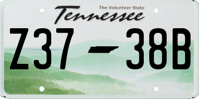 TN license plate Z3738B