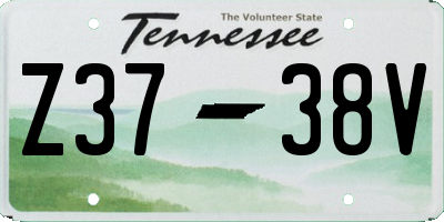 TN license plate Z3738V