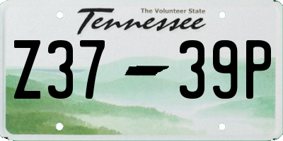 TN license plate Z3739P