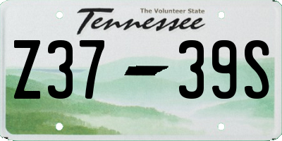 TN license plate Z3739S