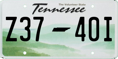 TN license plate Z3740I