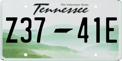 TN license plate Z3741E