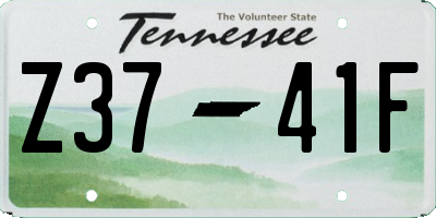 TN license plate Z3741F