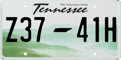 TN license plate Z3741H