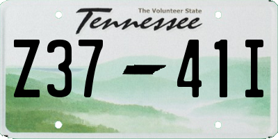 TN license plate Z3741I