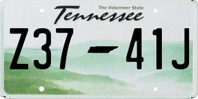 TN license plate Z3741J