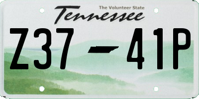 TN license plate Z3741P