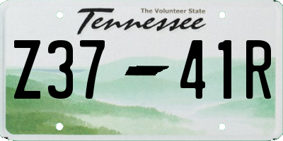 TN license plate Z3741R