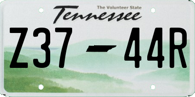 TN license plate Z3744R