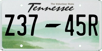 TN license plate Z3745R