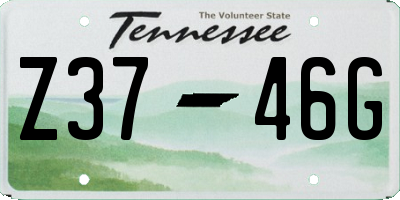 TN license plate Z3746G