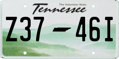 TN license plate Z3746I