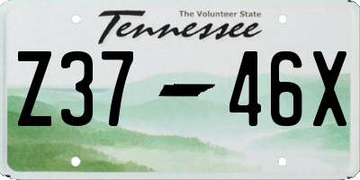 TN license plate Z3746X