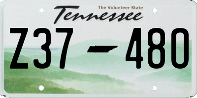 TN license plate Z3748O