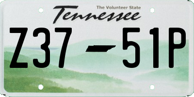 TN license plate Z3751P