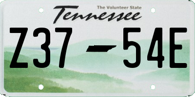 TN license plate Z3754E