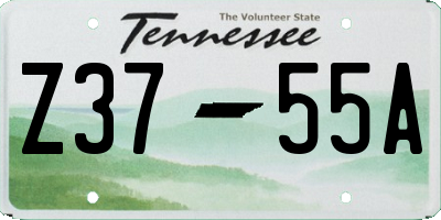TN license plate Z3755A