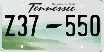 TN license plate Z3755O