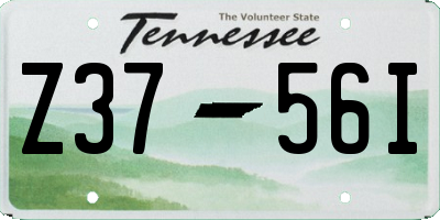 TN license plate Z3756I