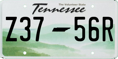TN license plate Z3756R