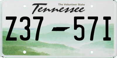 TN license plate Z3757I