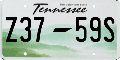 TN license plate Z3759S