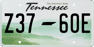 TN license plate Z3760E