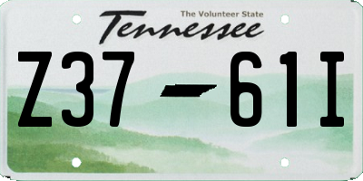 TN license plate Z3761I