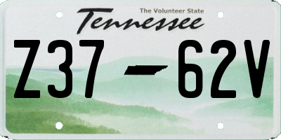 TN license plate Z3762V