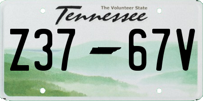 TN license plate Z3767V