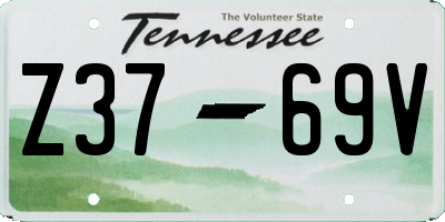 TN license plate Z3769V