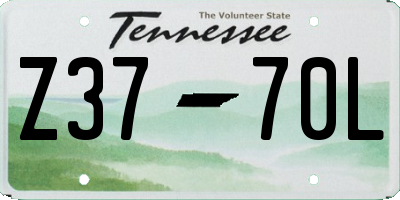 TN license plate Z3770L
