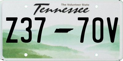 TN license plate Z3770V