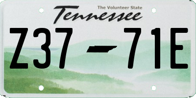 TN license plate Z3771E