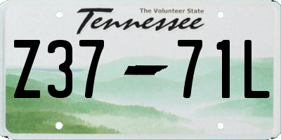TN license plate Z3771L