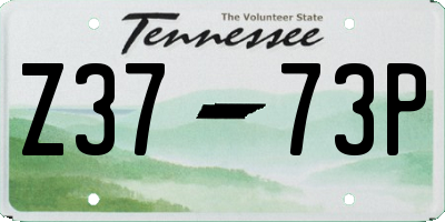 TN license plate Z3773P