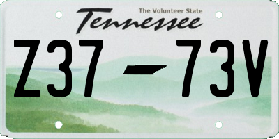 TN license plate Z3773V