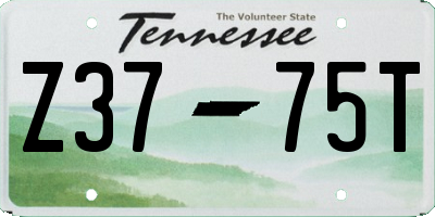 TN license plate Z3775T