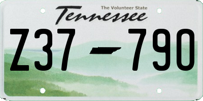 TN license plate Z3779O