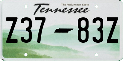 TN license plate Z3783Z