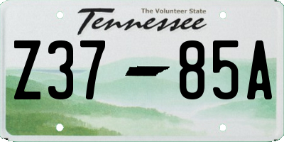 TN license plate Z3785A