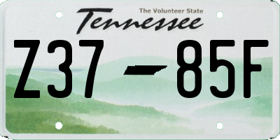 TN license plate Z3785F