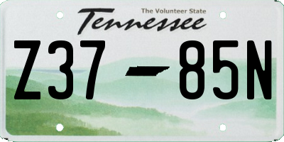 TN license plate Z3785N
