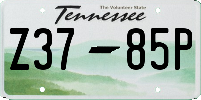 TN license plate Z3785P