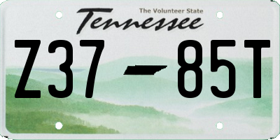 TN license plate Z3785T
