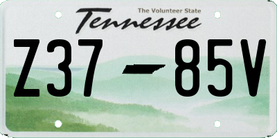 TN license plate Z3785V