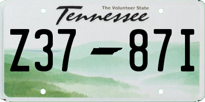 TN license plate Z3787I